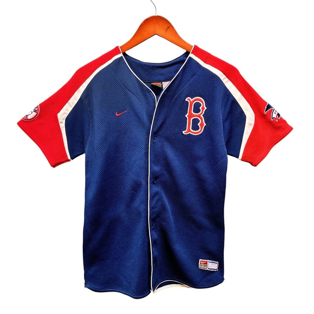 Nike Boston Red Sox Matsuzaka 18 Baseball Jersey Boys XL Blue Blokecore